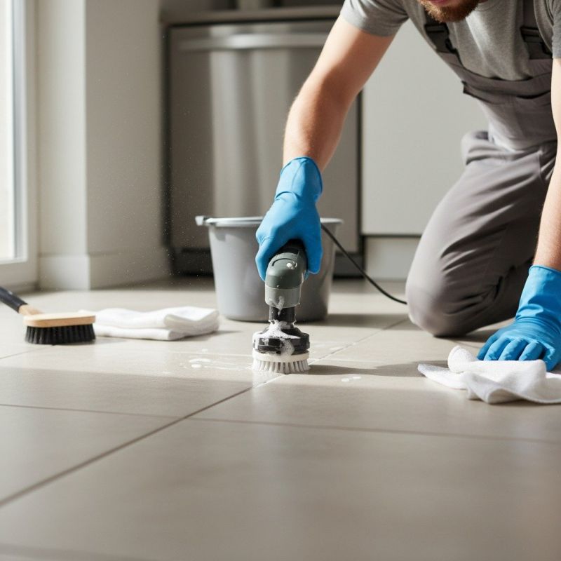 Kitchen Grout Cleaning