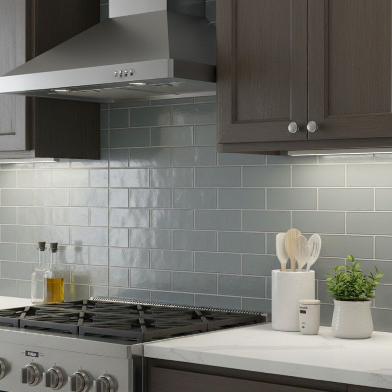 Stove Backsplash Installation